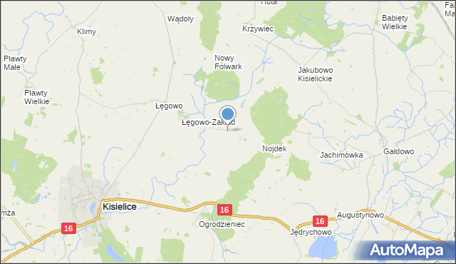 mapa Stary Folwark, Stary Folwark gmina Kisielice na mapie Targeo